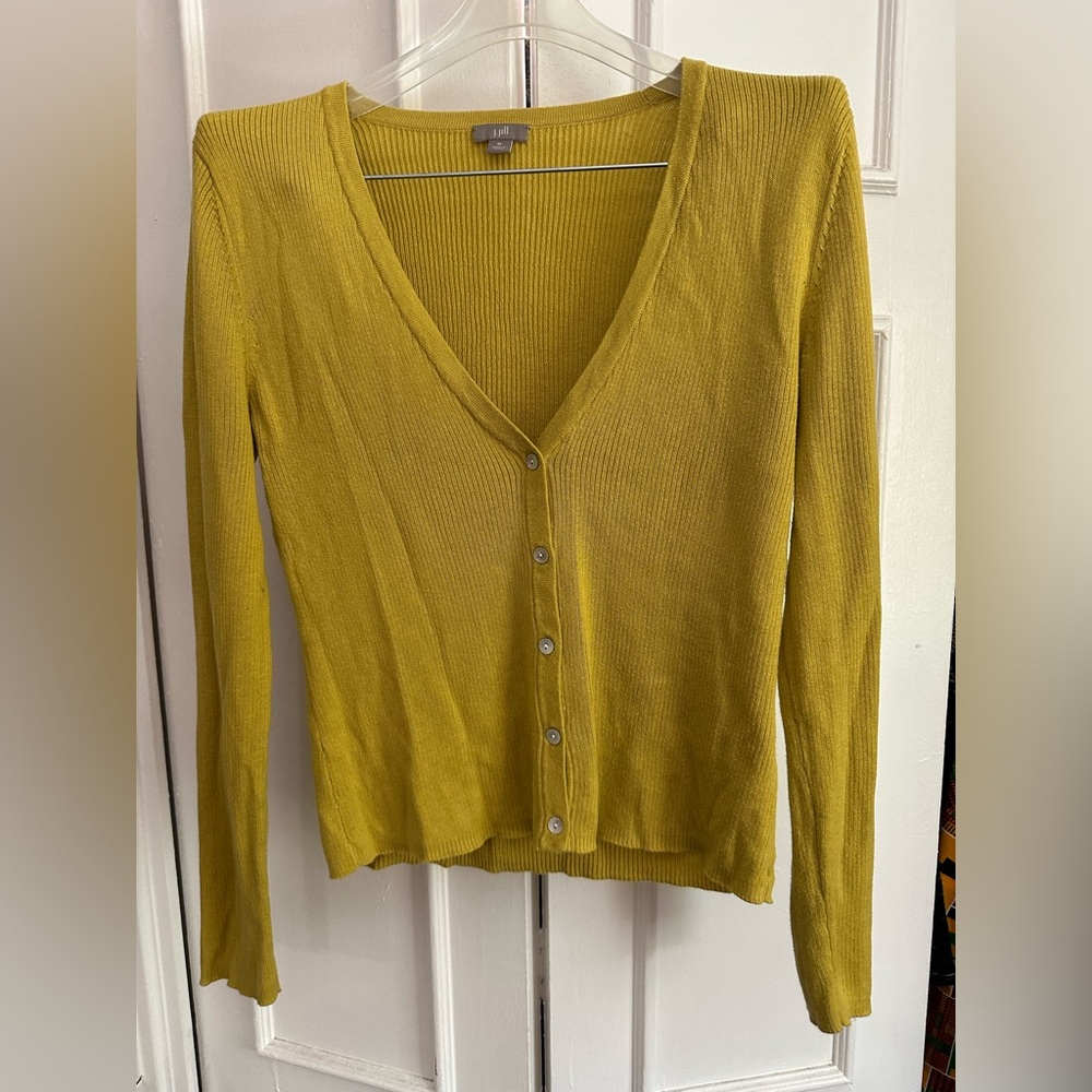 J. Jill Golden Knit Cardigan
